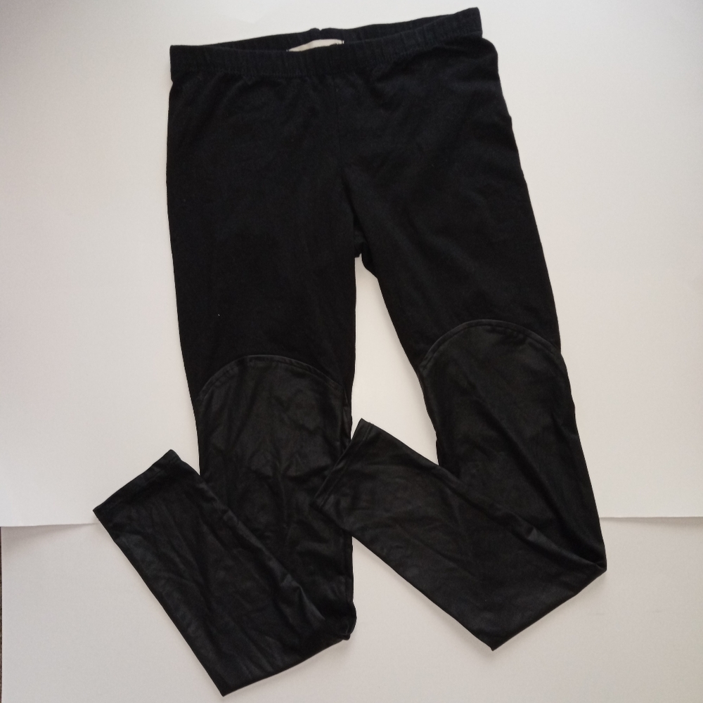 Leggings w/Thigh High Pleather Design